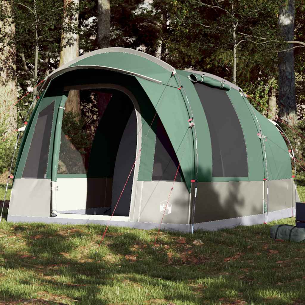 Family Tent Tunnel Waterproof Green 3-person