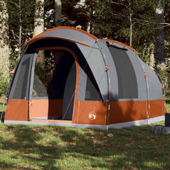 Family Tent Tunnel Waterproof Grey and orange 3-person
