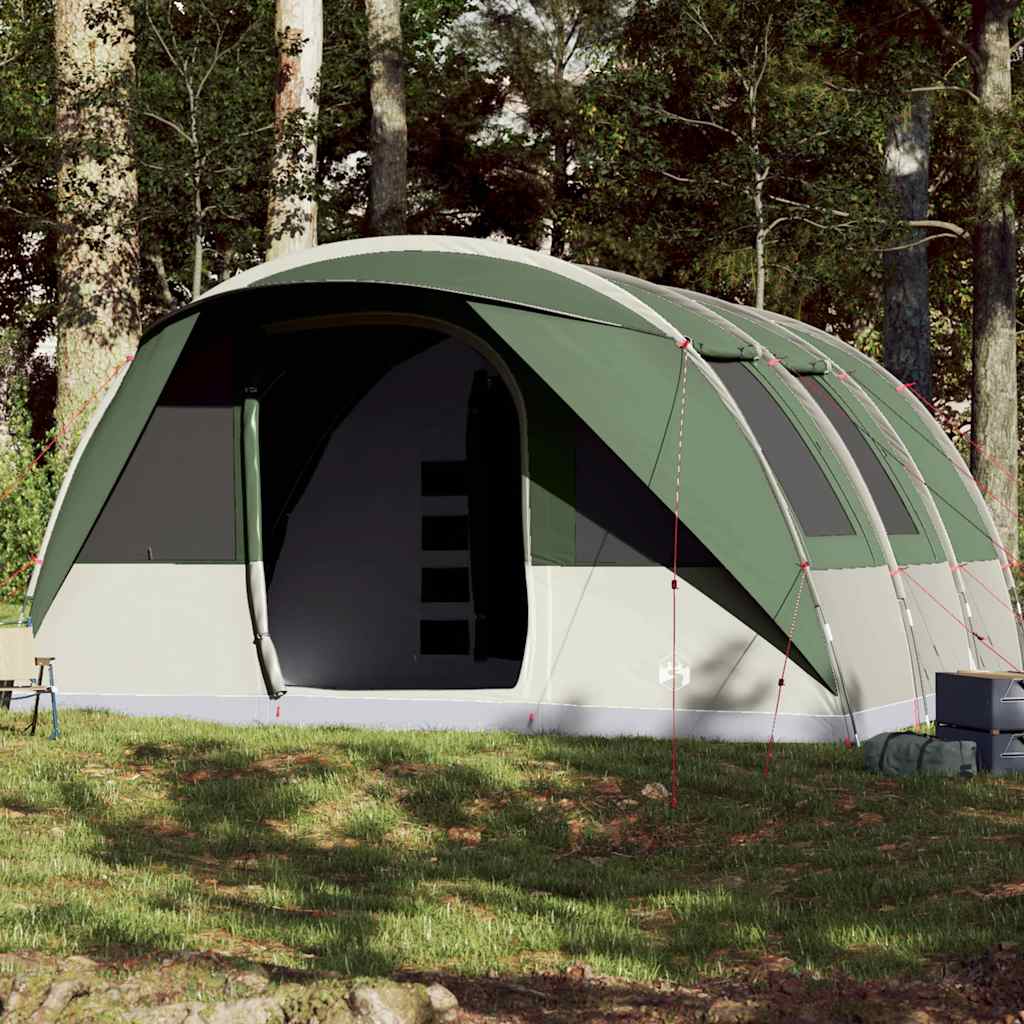 Family Tent Tunnel Waterproof Green 7-person