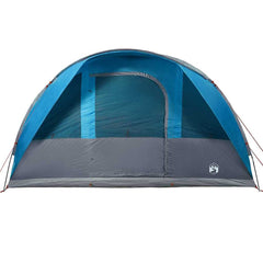 Family Tent Tunnel Waterproof Blue 7-person