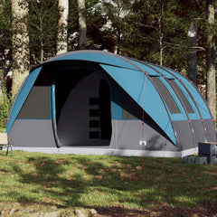 Family Tent Tunnel Waterproof Blue 7-person