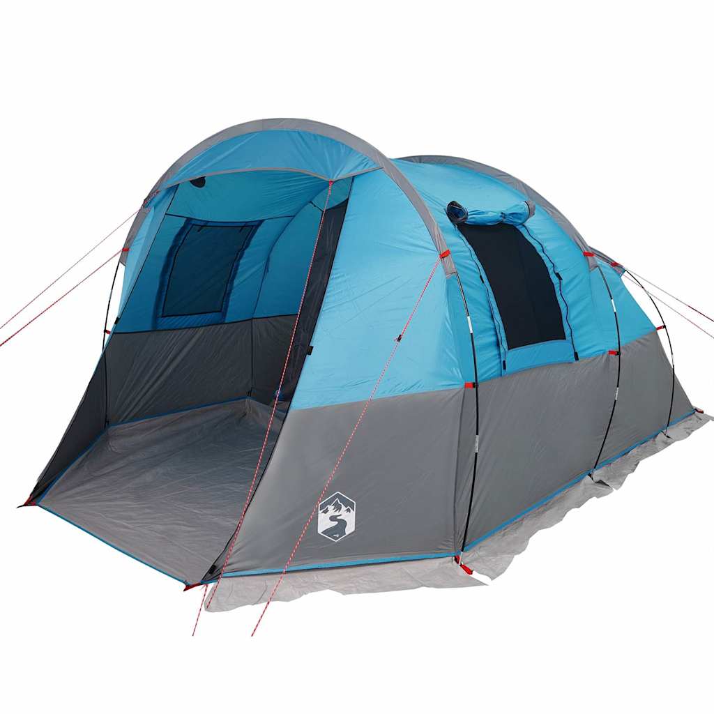 Camping Tent Tunnel 4-Person Waterproof Blue
