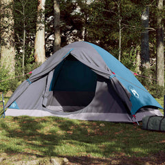vidaXL Camping Tent Dome 2-Person Blue Waterproof 1