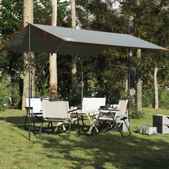 vidaXL Camping Tarp Grey and Orange 360x294 cm Waterproof 1