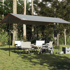 vidaXL Camping Tarp Grey and Orange 500x294 cm Waterproof 1