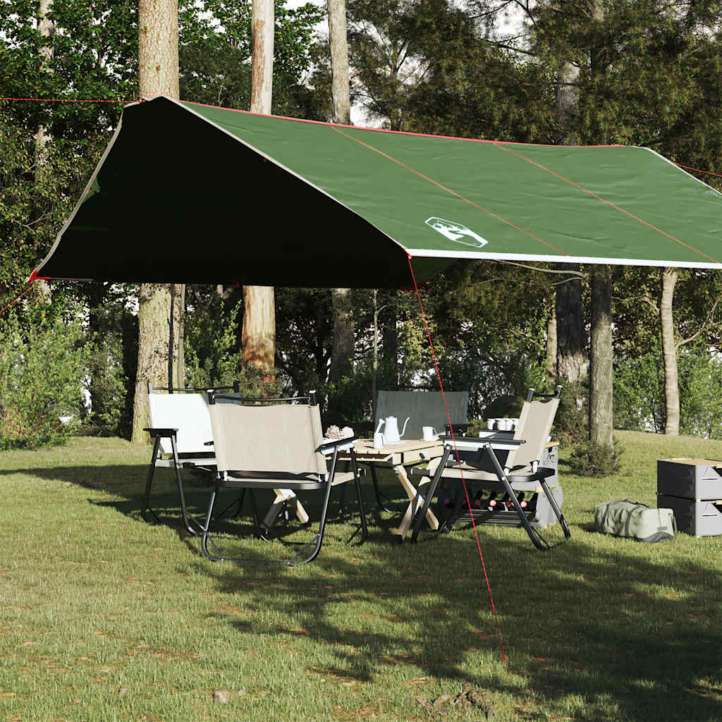 vidaXL Camping Tarp Green 420x440 cm Waterproof 1