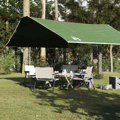 vidaXL Camping Tarp Green 420x440 cm Waterproof 1