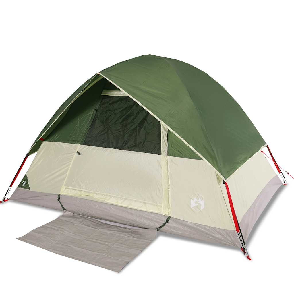 vidaXL Camping Tent Dome 2-Person Green Waterproof 2