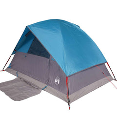 vidaXL Camping Tent Dome 2-Person Blue Waterproof 4
