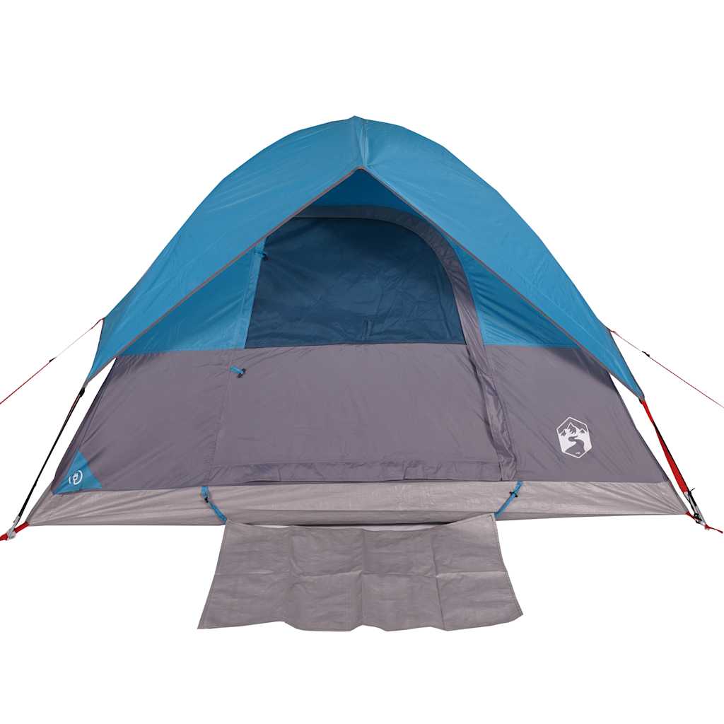 vidaXL Camping Tent Dome 2-Person Blue Waterproof 6
