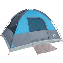 vidaXL Camping Tent Dome 3-Person Blue Waterproof 6
