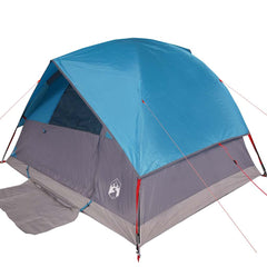 vidaXL Family Tent Dome 6-Person Blue Waterproof 4