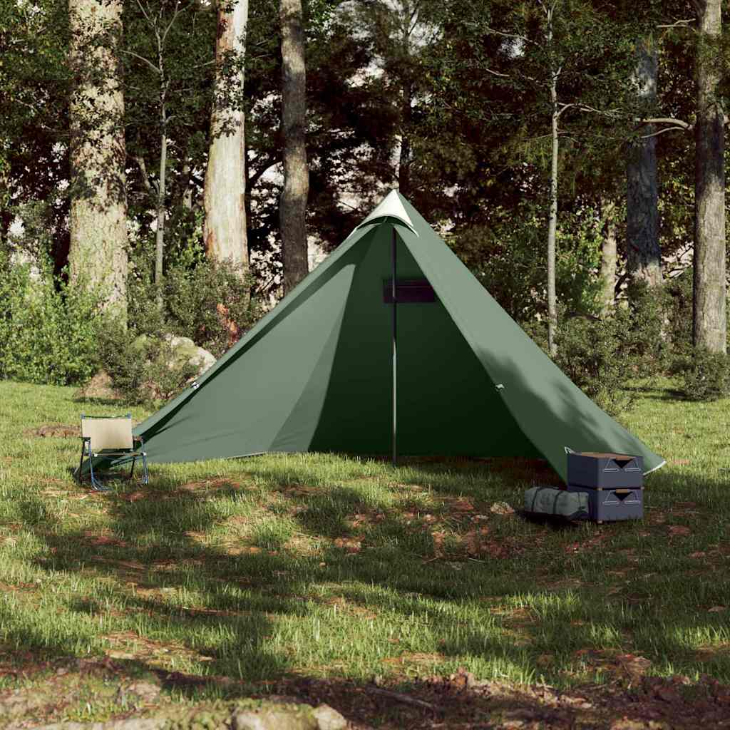 vidaXL Family Tent Tipi 7-Person Green Waterproof 3