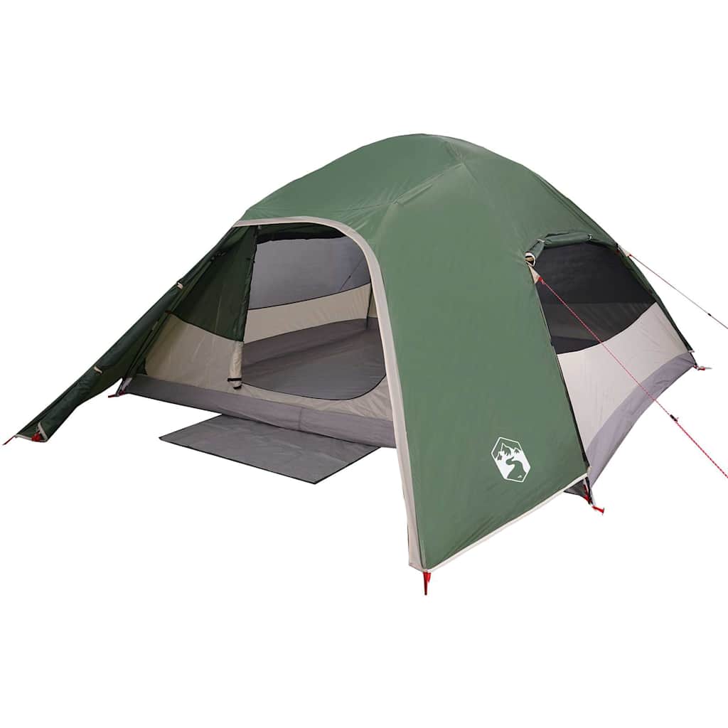 vidaXL Camping Tent Dome 4-Person Green Waterproof 3