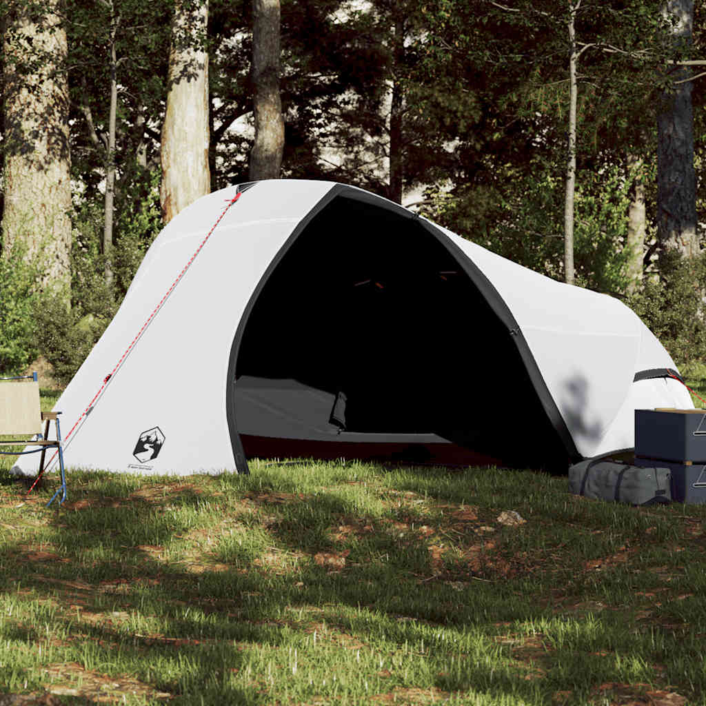 Camping Tent Dome 4-Person Waterproof White