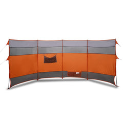 Camping Windbreak Waterproof Grey and orange 366 cm 152 cm