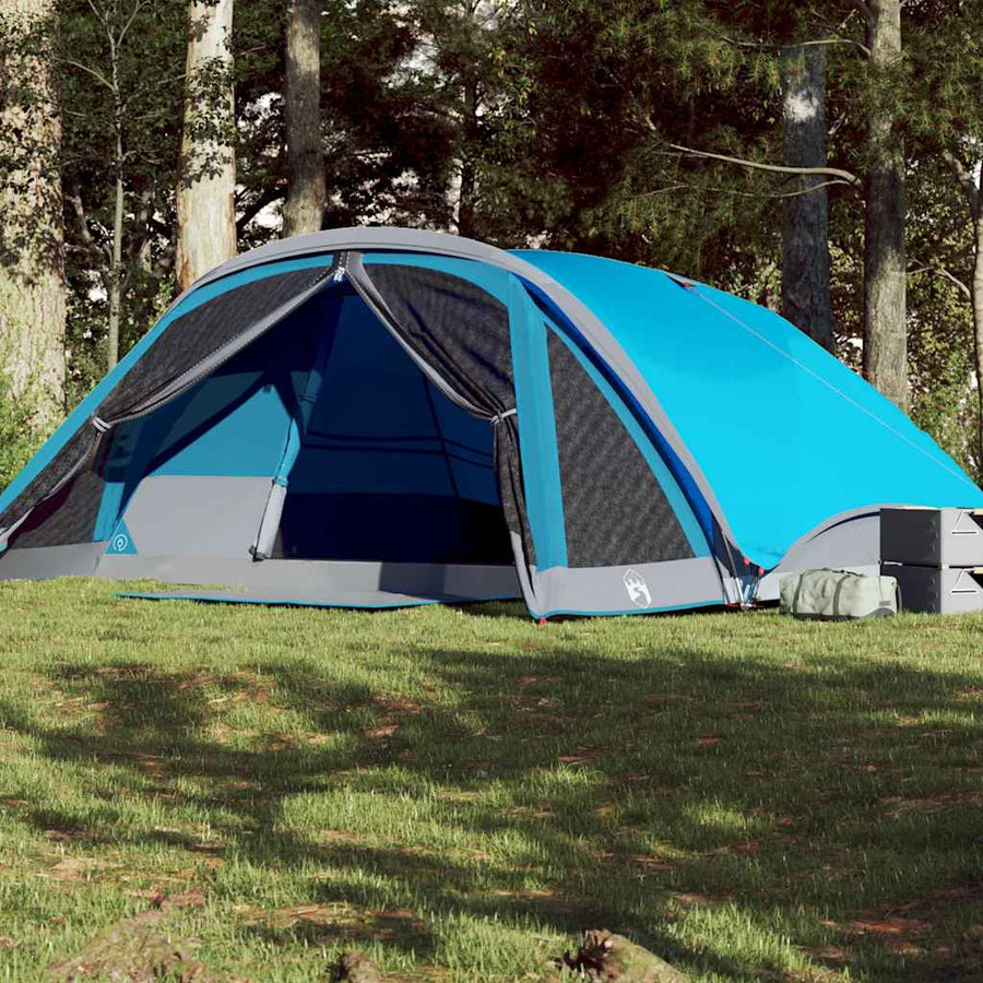 Family Tent Cabin 6-Person Waterproof Blue