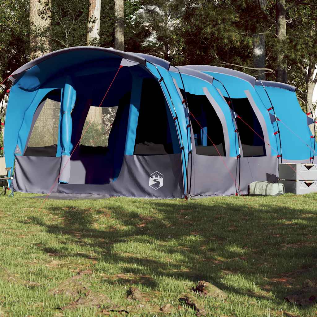 Family Tent Tunnel 8-Person Waterproof Blue