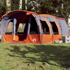 Family Tent Tunnel 8-Person Waterproof Grey