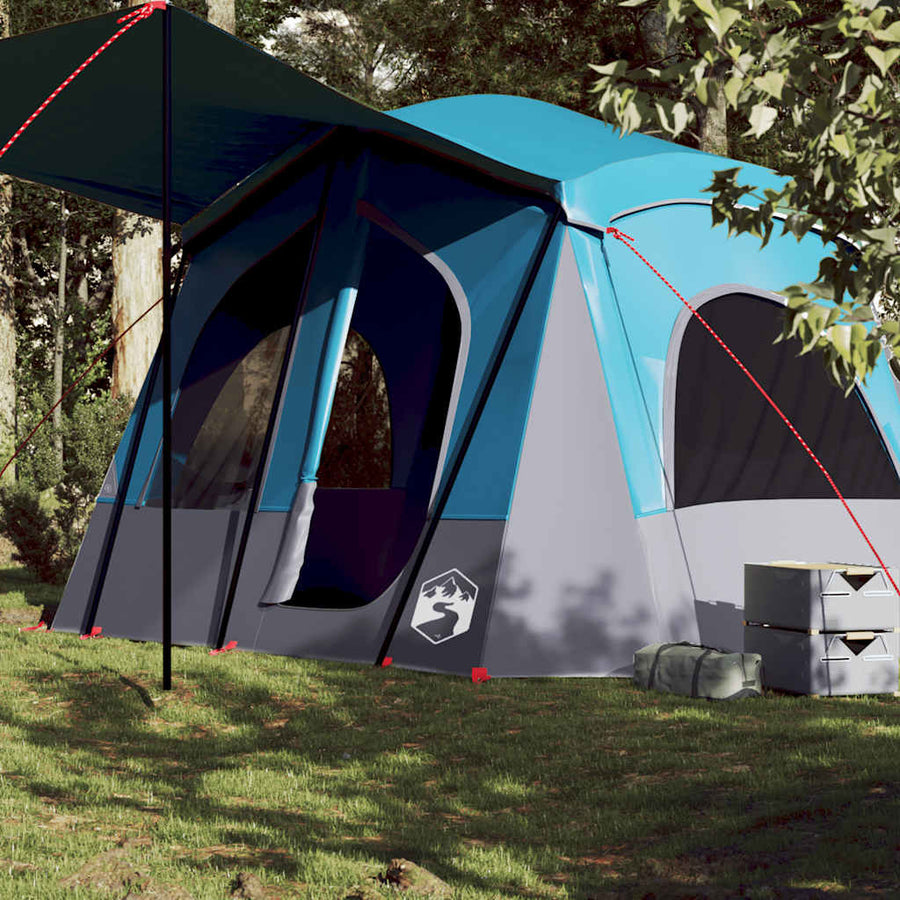 Camping Tent Cabin 5-Person Waterproof Blue