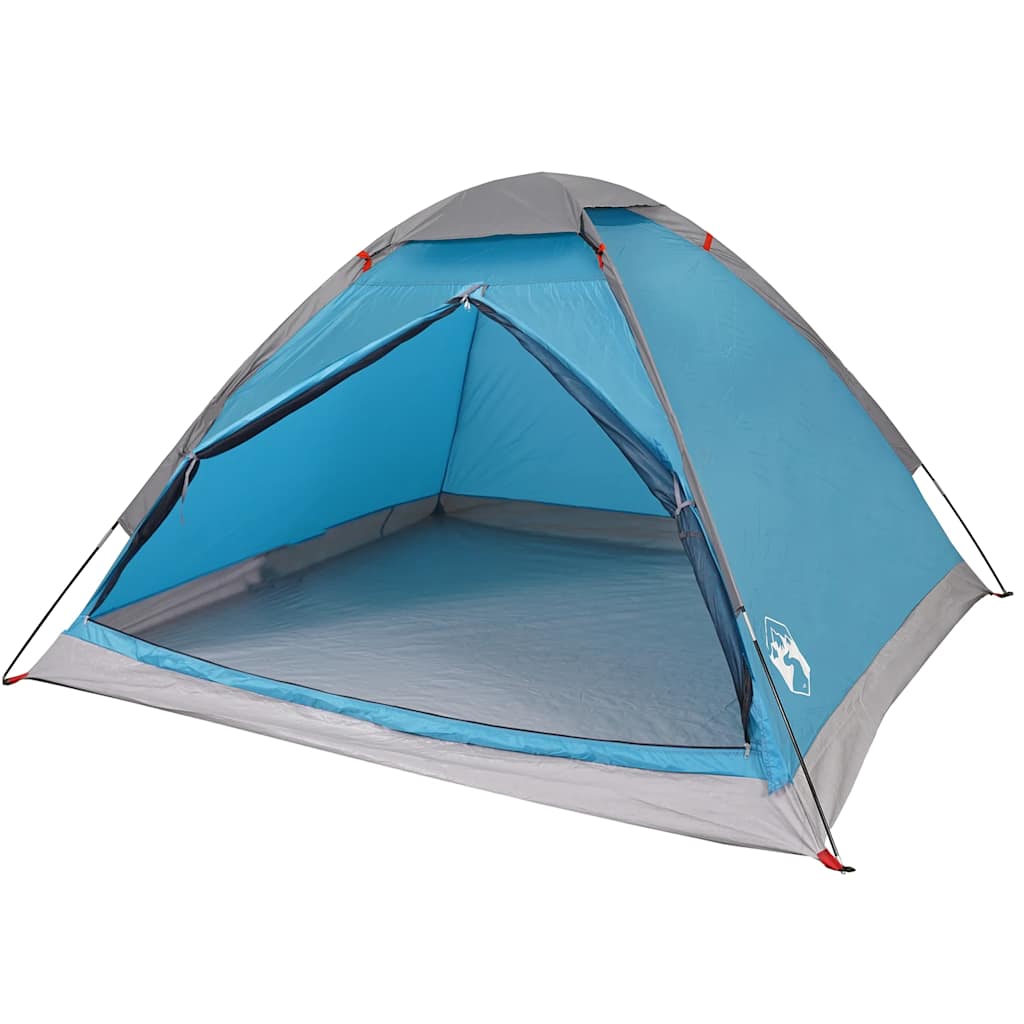vidaXL Camping Tent Dome 2-Person Blue Waterproof 3
