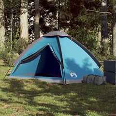 vidaXL Camping Tent Dome 2-Person Blue Waterproof 1
