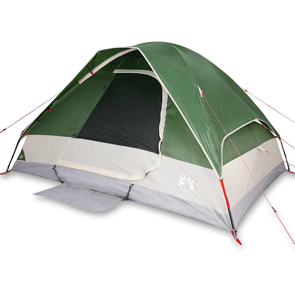 Camping Tent Dome Waterproof 4-person Green
