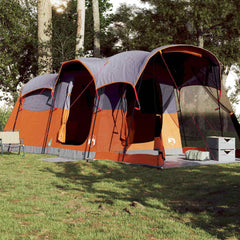 Family Tent Tunnel 8-Person Waterproof Grey