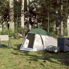 vidaXL Camping Tent Dome 1-Person Green Waterproof 3