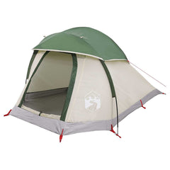 vidaXL Camping Tent Dome 1-Person Green Waterproof 4