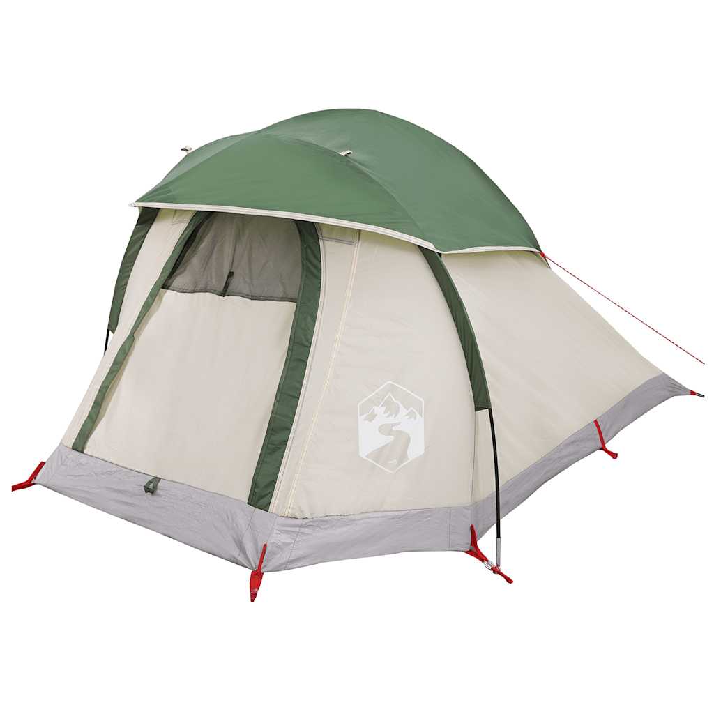 vidaXL Camping Tent Dome 1-Person Green Waterproof 5