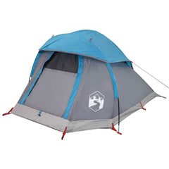 vidaXL Camping Tent Dome 1-Person Blue Waterproof 5