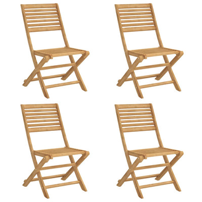 Folding Garden Chairs 4 pcs 48.5x61.5x87 cm Solid Wood Acacia