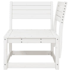 vidaXL Garden Sofa Corner White 73x73x78 cm Solid Wood Pine 4