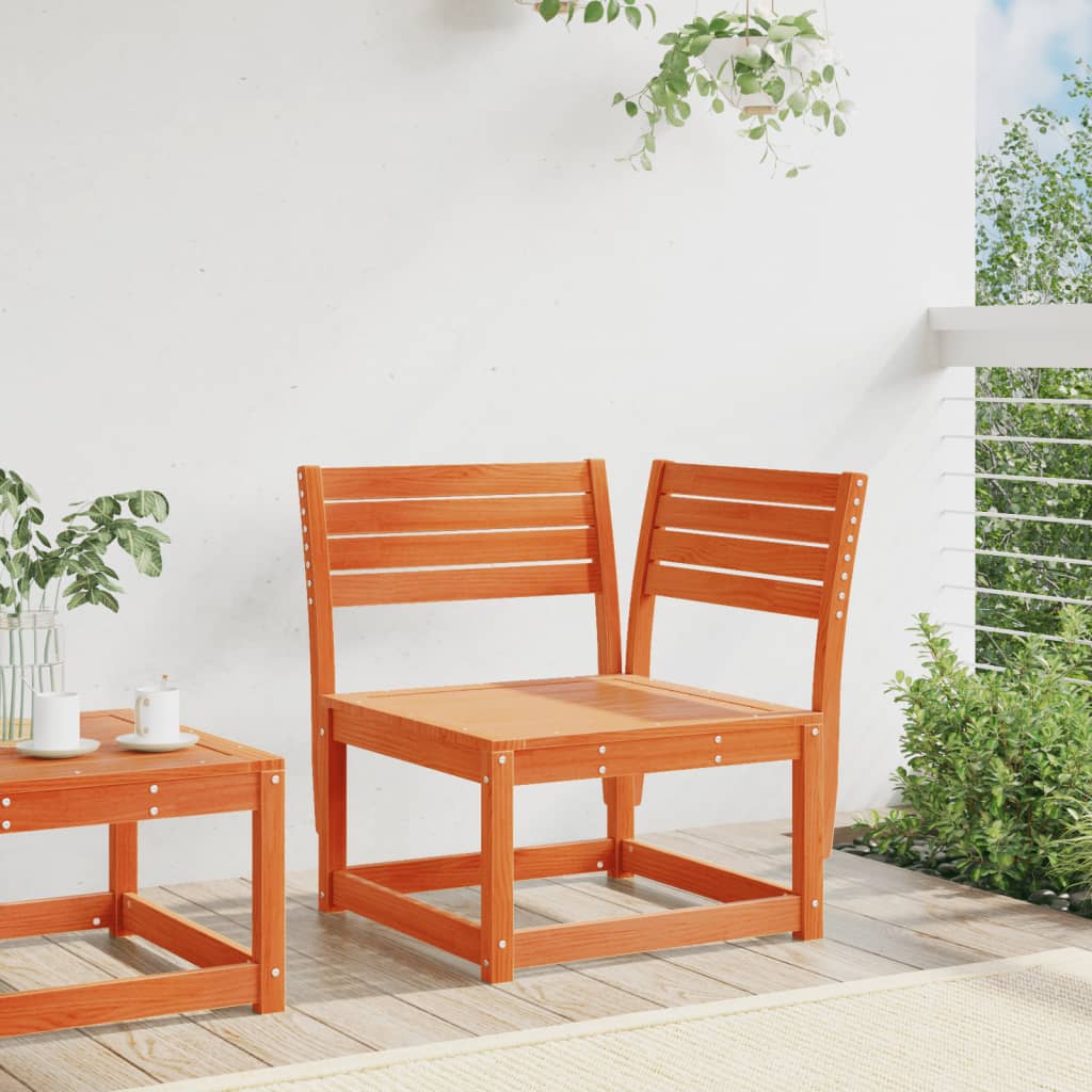 vidaXL Garden Sofa Corner Wax Brown 73x73x78 cm Solid Wood Pine 3