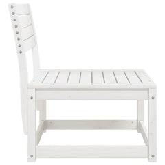 vidaXL Garden Sofa White Solid Wood Pine 5