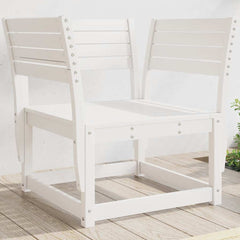 vidaXL Garden Chair White Solid Wood Pine 1