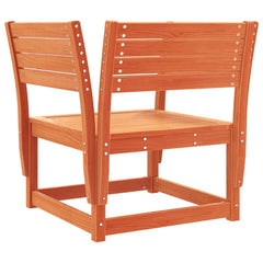 vidaXL Garden Chair Wax Brown Solid Wood Pine 6