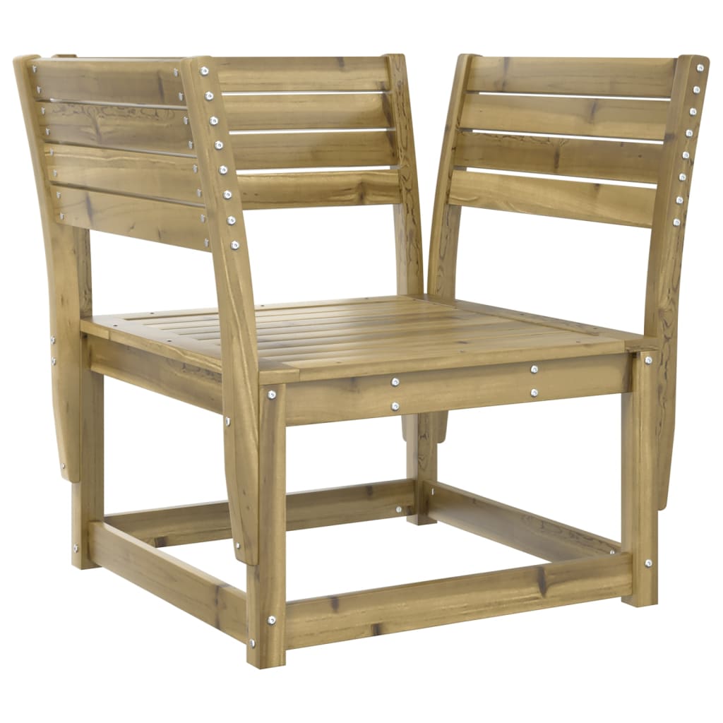 vidaXL Garden Chair | Natural Wood | Vacuum Pressure Impregnated Pinewood 2