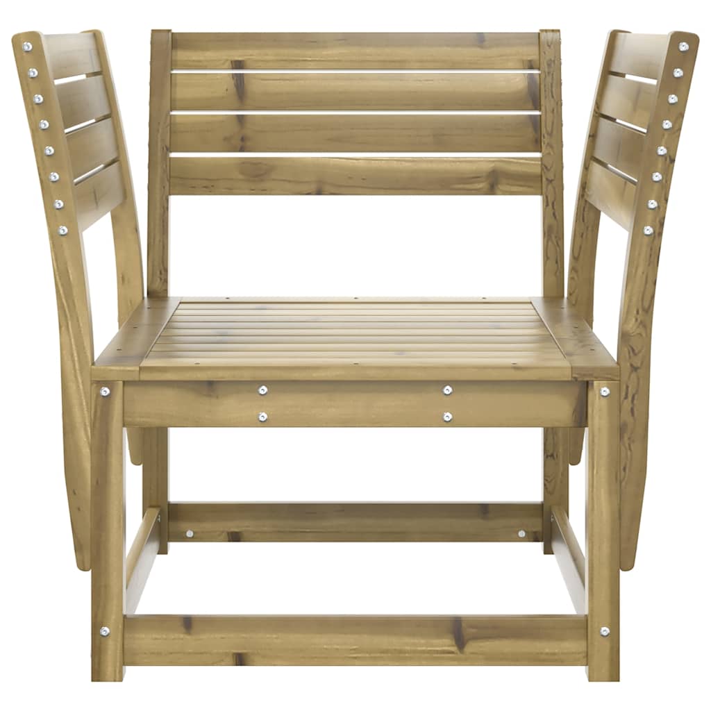 vidaXL Garden Chair | Natural Wood | Vacuum Pressure Impregnated Pinewood 4
