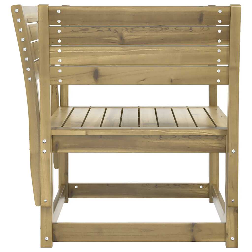 vidaXL Garden Chair | Natural Wood | Vacuum Pressure Impregnated Pinewood 5