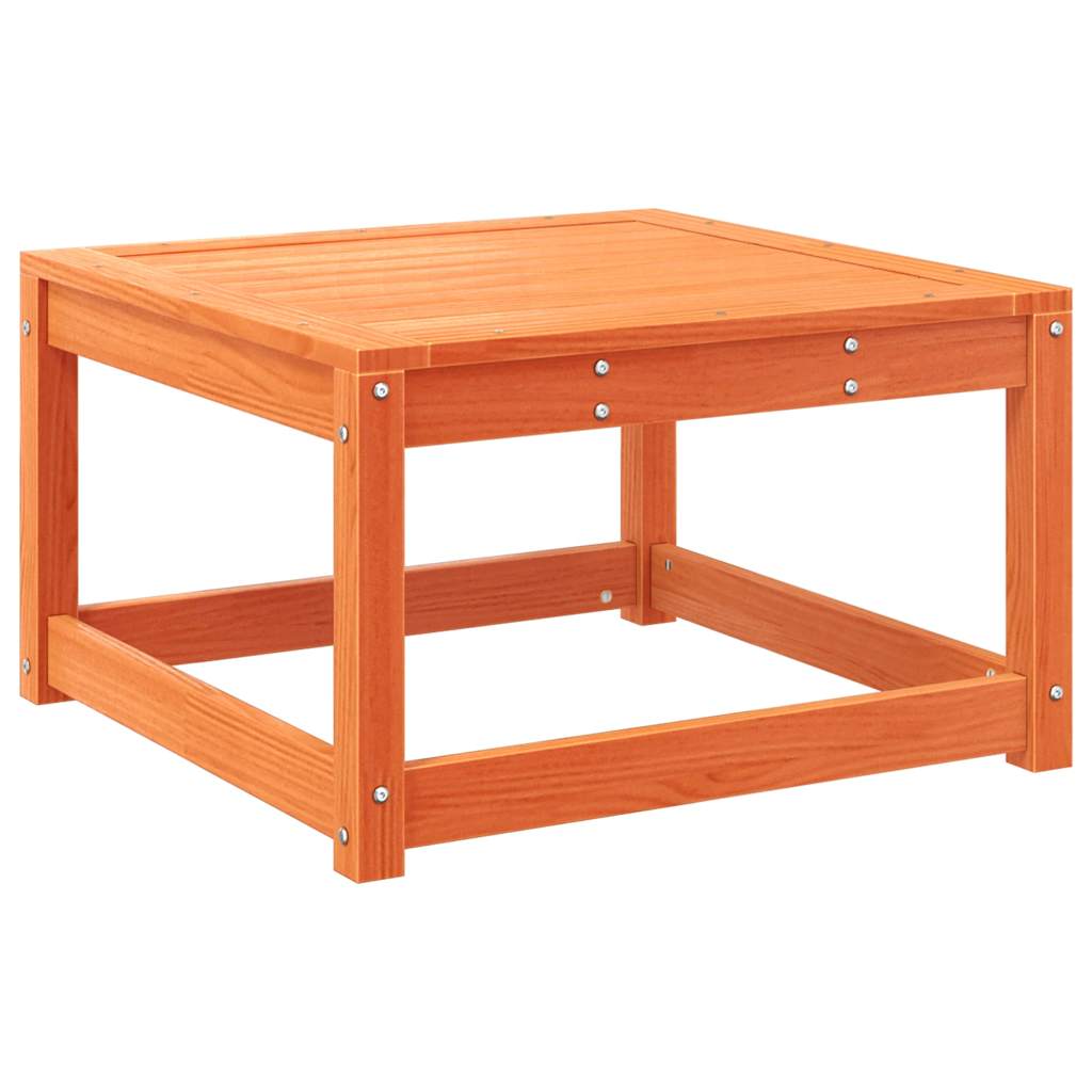 vidaXL Garden Footstool Wax Brown Solid Wood Pine 2