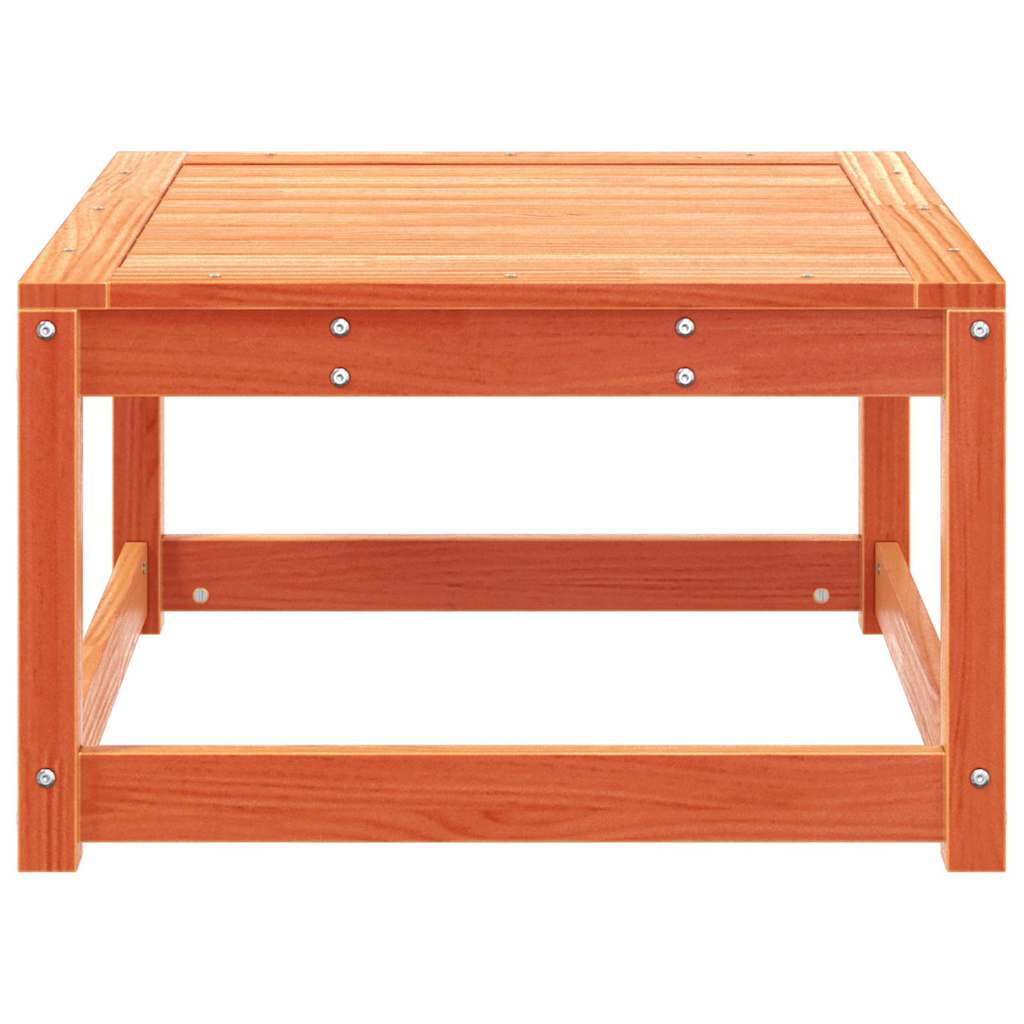 vidaXL Garden Footstool Wax Brown Solid Wood Pine 4