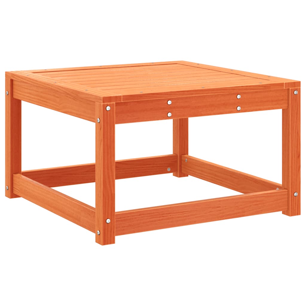 vidaXL Garden Footstool Wax Brown Solid Wood Pine 6
