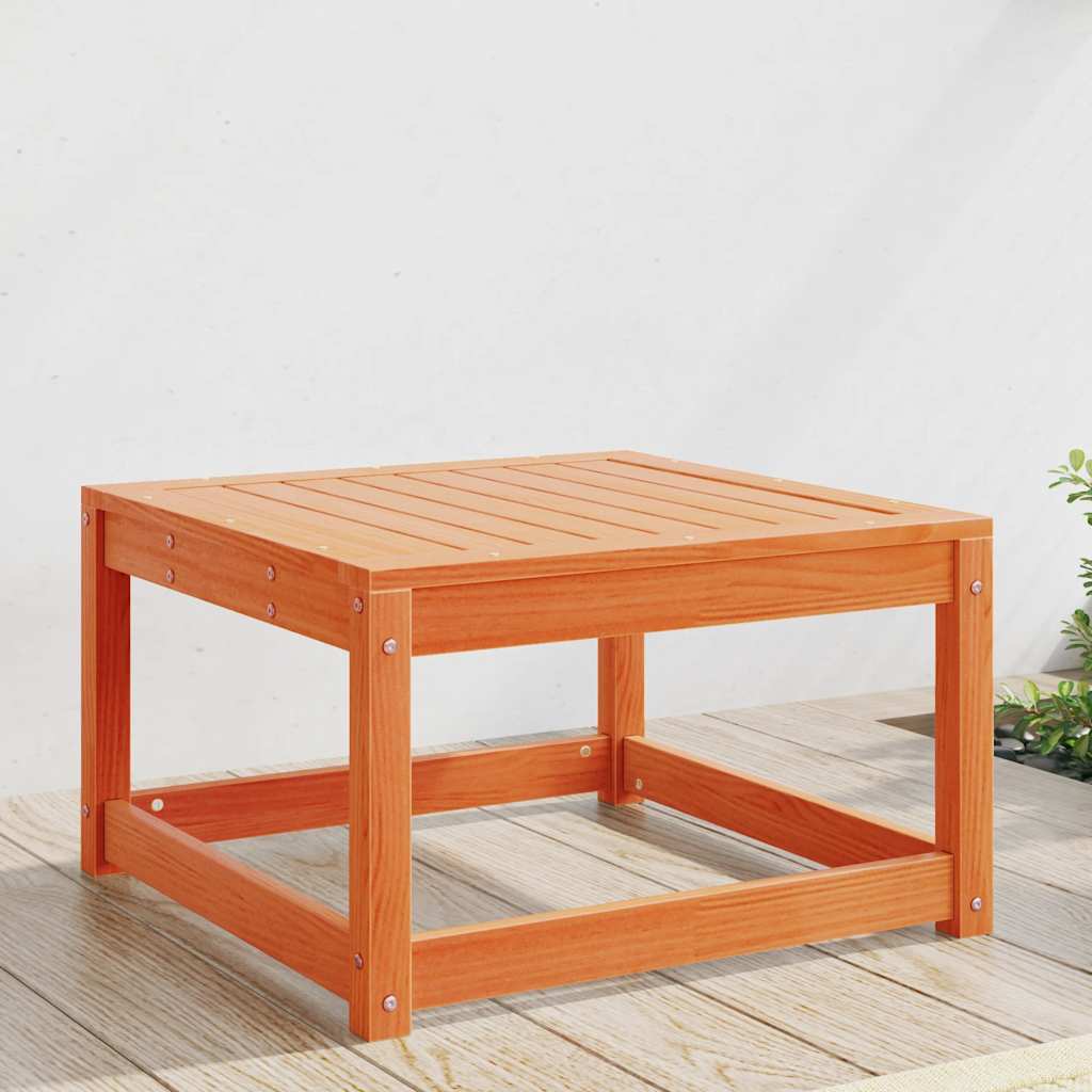 vidaXL Garden Footstool Wax Brown Solid Wood Pine 1