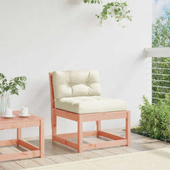 Garden Sofa Solid Wood Pine Natural douglas with cushions 1