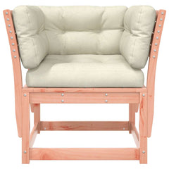 vidaXL Garden Sofa Armrest with Cushions Solid Wood Douglas 5