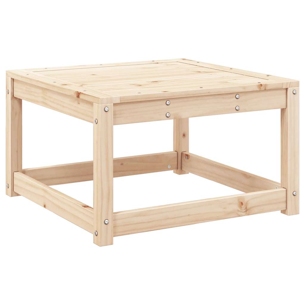 vidaXL Garden Footstool with Cushions Solid Wood Pine 4
