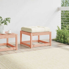 vidaXL Garden Footstool with Cushions Solid Wood Douglas 3