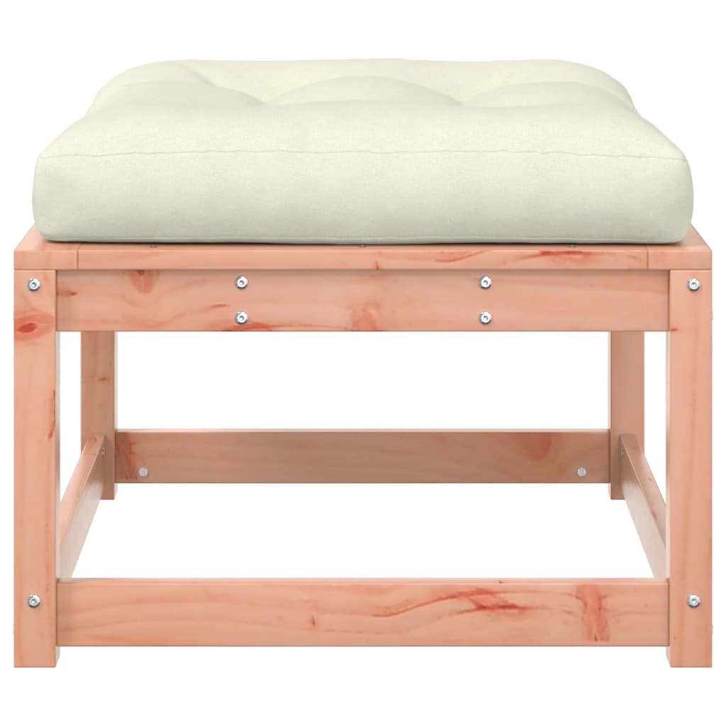 vidaXL Garden Footstool with Cushions Solid Wood Douglas 5